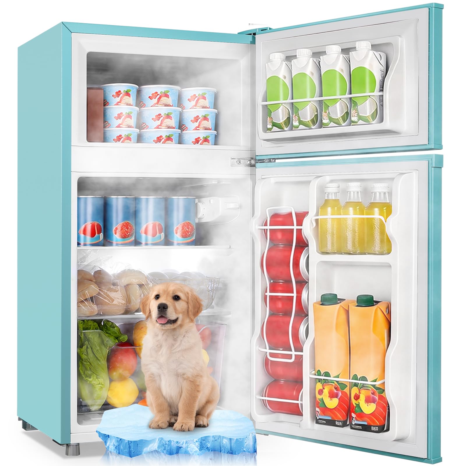WANAI WA01207A005 3.5 cu ft Compact Freezer Blue