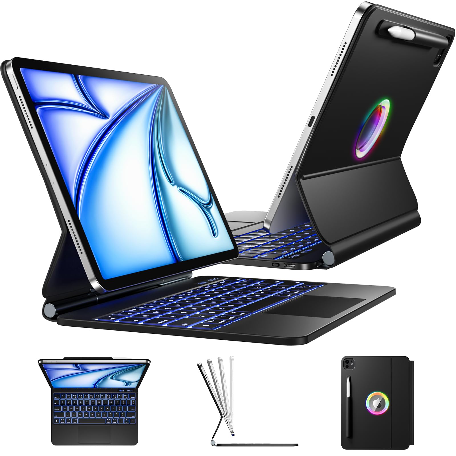 Amazon.com: Wenlaty for iPad Air 11 Inch Case with Keyboard (M2