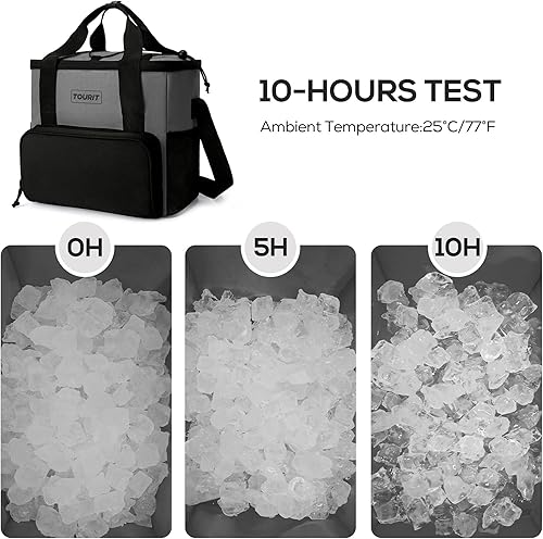 Miniatura 10 de TOURIT Cooler Bag 35-Latas suave refrigerador aislado portátil 24L almuerzo enfriadores para picnic, playa, trabajo, viaje