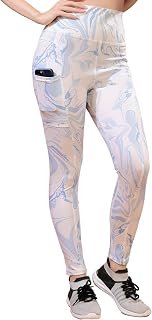KASHIKAY CREATION Women’s Polyester Blend Leggings with High Rise Waist Style Slim Fit and Knee Length | Activewear Tights... Price In India