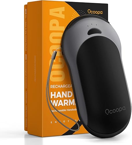 OCOOPA Calentador de manos impermeable IP45 recargable hasta 15 horas de calor calentador de manos eléctrico duradero de carga rápida de 10000 mAh