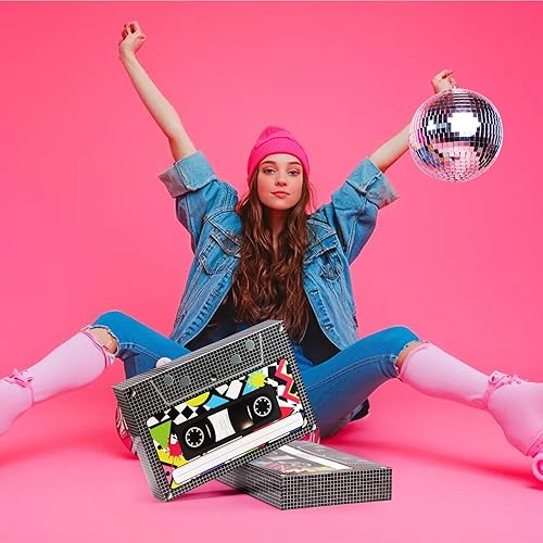 Miniatura 6 de Zhanmai 6 piezas de decoraciones de fiesta de Halloween de los años 80 y 90, caja de recuerdos de fiesta de los años 80 y 90, cajas de regalo