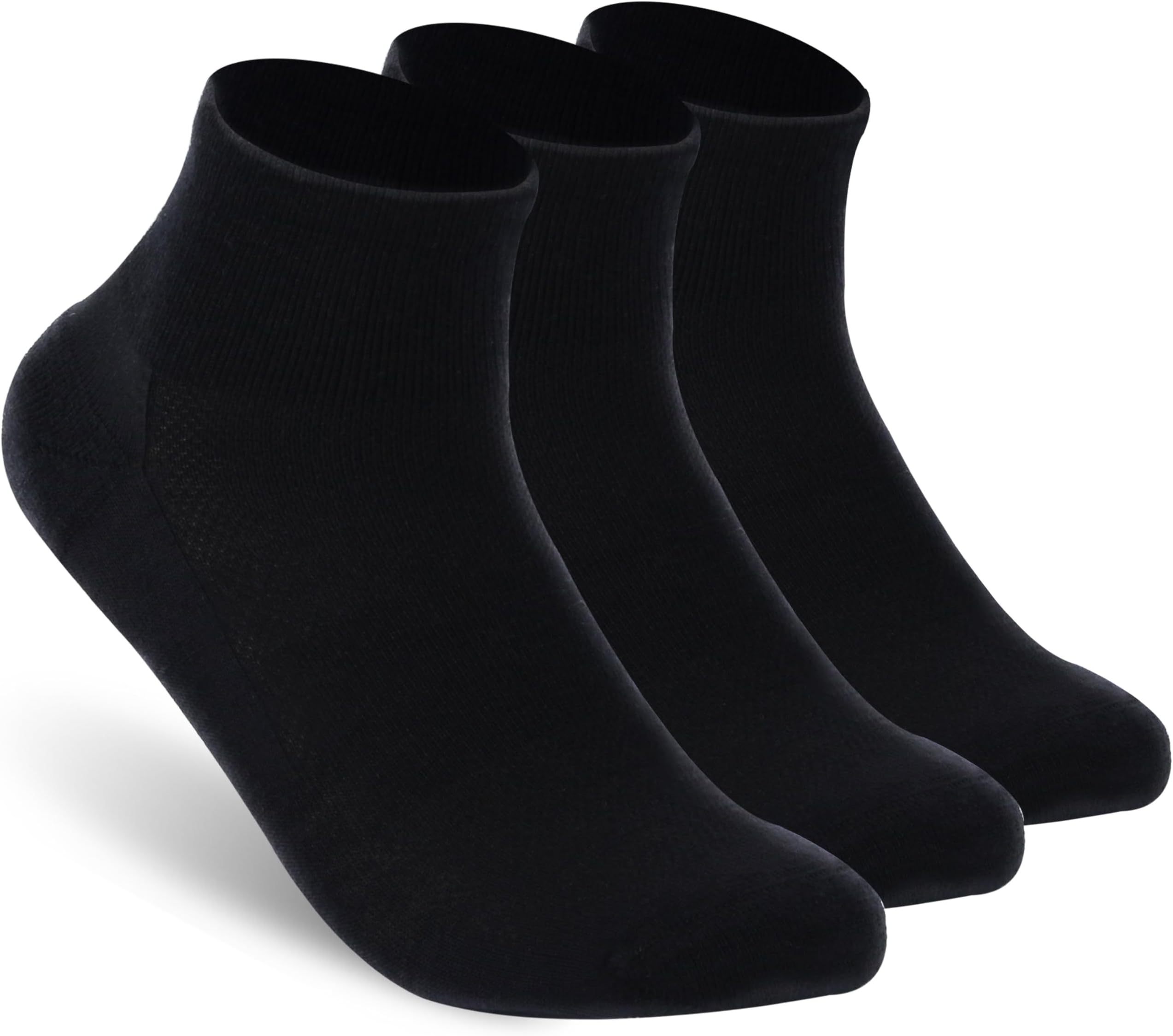 Merino Wool Ankle Socks, Men's Women's 90% Wool Athletic Thin Running Moisture Wicking Socks, 3 Pairs