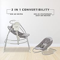 Vista 5 de Dream On Me Sway - Balancín y balancín 2 en 1, color gris