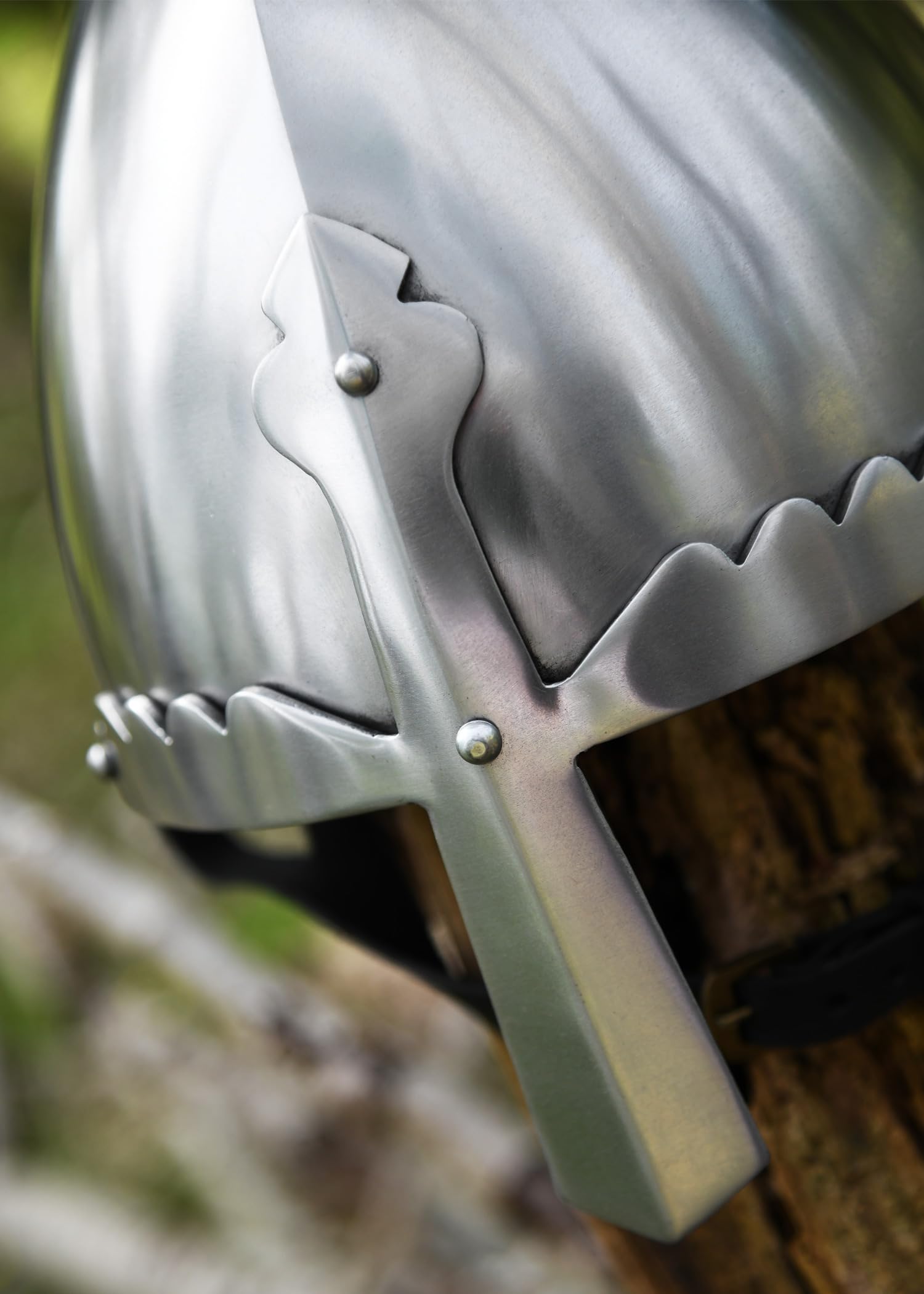 Ulfberth - Nasalhelm - St. Wencelass - Wenzelhelm - 2mm Stahl - Schaukampftauglich - Mittelalter - Reenactment - LARP