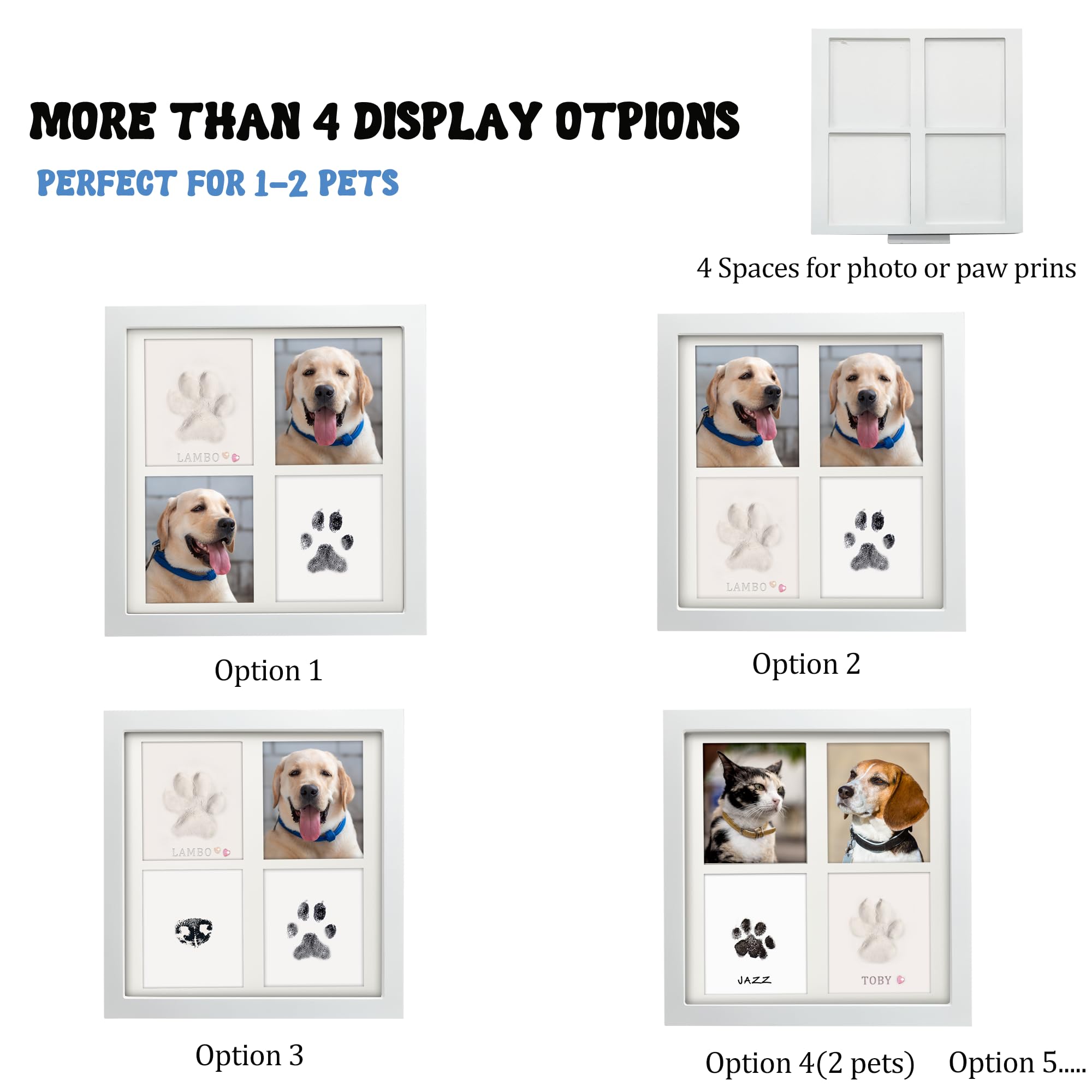 Paw Print Kit For Pets Paw Print Kit For Dogs & Cats - Ink & Clay ...