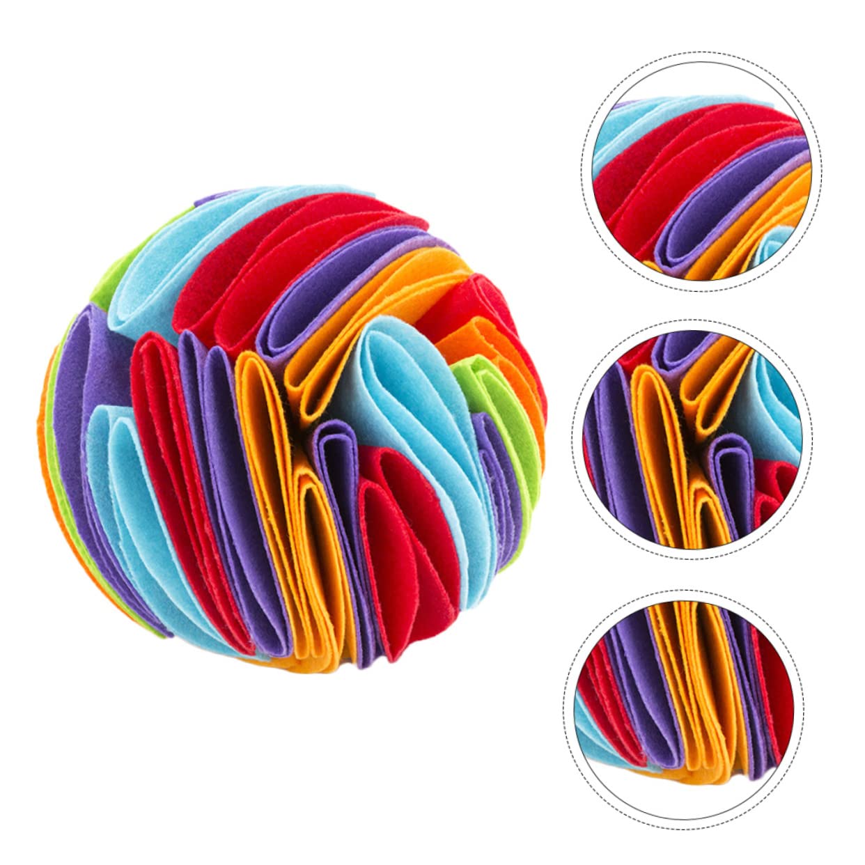 Sosoport 3stücke Pet Dog Sniff Toy Buntes Kauspielzeug Für Welpen Interaktives Futterspender-Spielzeug Fördert Zahngesundheit Beschäftigung Sicheres Robustes Material Für