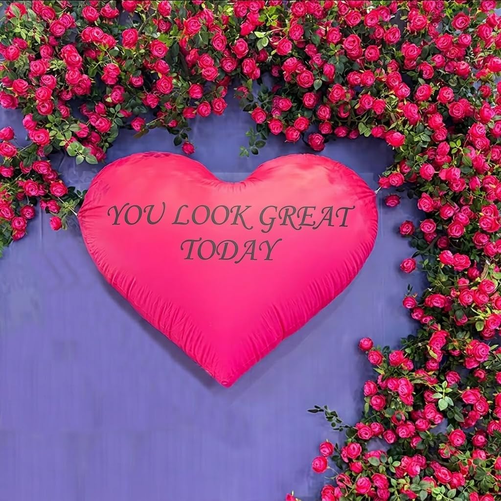 Bendable Artificial Flower Garland Faux Rose Vine Hanging Floral Garland for Wall Decor Trellis Fence Home Room Garden Wedding Decoration(Fuchsia, 2pcs)