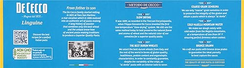 Miniatura 4 de De Cecco Pasta de sémola, Linguine No.7, 1 libra (paquete de 20)