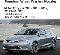Vista 4 de 68081370AB Boquillas de Lavaparabrisas Premium Compatible con Dodge Dart 2013-2016 Chrysler 200 (2015-2017), Boquilla de Chorro de Líquido