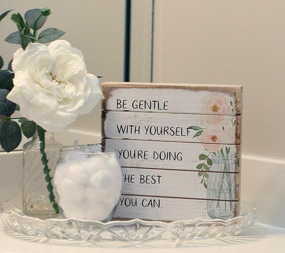 Simply Said, INC Perfect Pallet Petites 8 Wood Sign - Be Gentle with Yourself, You're Doing The Best You Can