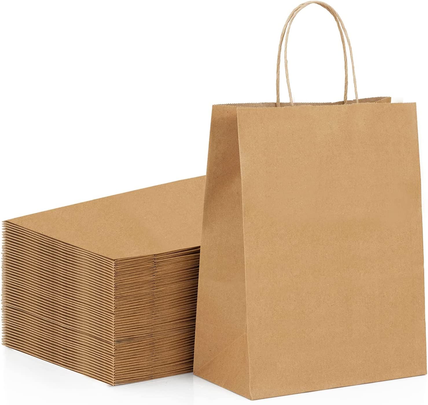 RanGit Bhumi - Brown Paper Bags 25pcs 10"x14"x5" Return Gift Bags, Medium size Party Favor Paper Carry Bags, Craft Paper Bag- Recycled Eco Friendly Disposable (25) (B0C1W7ZK6R) Amazon Price History, Amazon Price Tracker