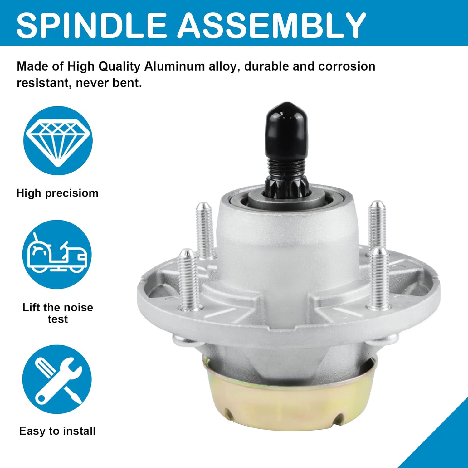 AM124498 AM131680 AM135349 AM144377 Lawn Mower Deck Spindle Assembly Fit for John Deere X520 X500 X530 LT133 LT155 LT166,3 Pack