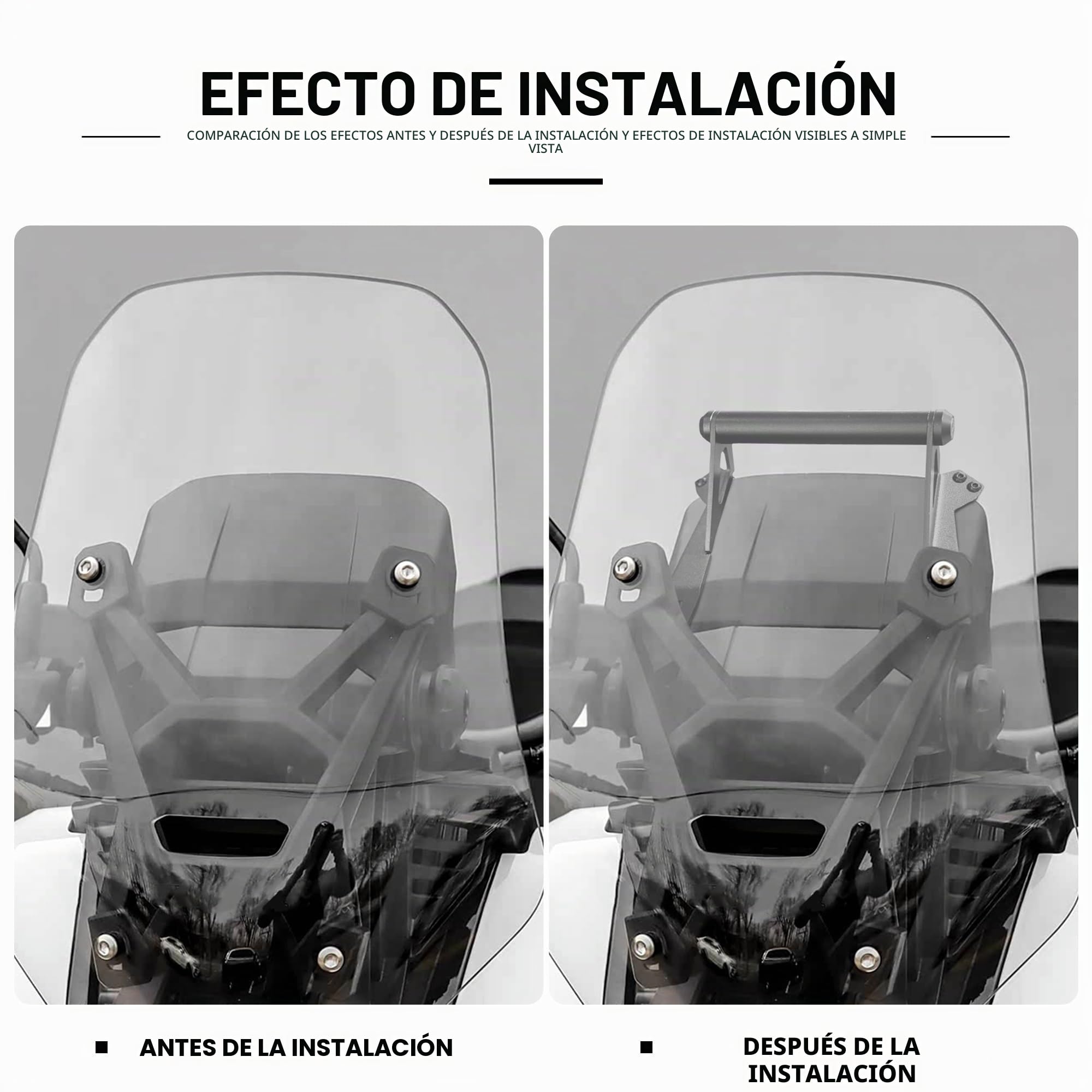 Soporte de Motocicleta Compatible con Honda ADV 350 2022-2025, Accesorios para Motocicleta, Soporte de navegación GPS, Soporte para teléfono móvil de 22 mm.