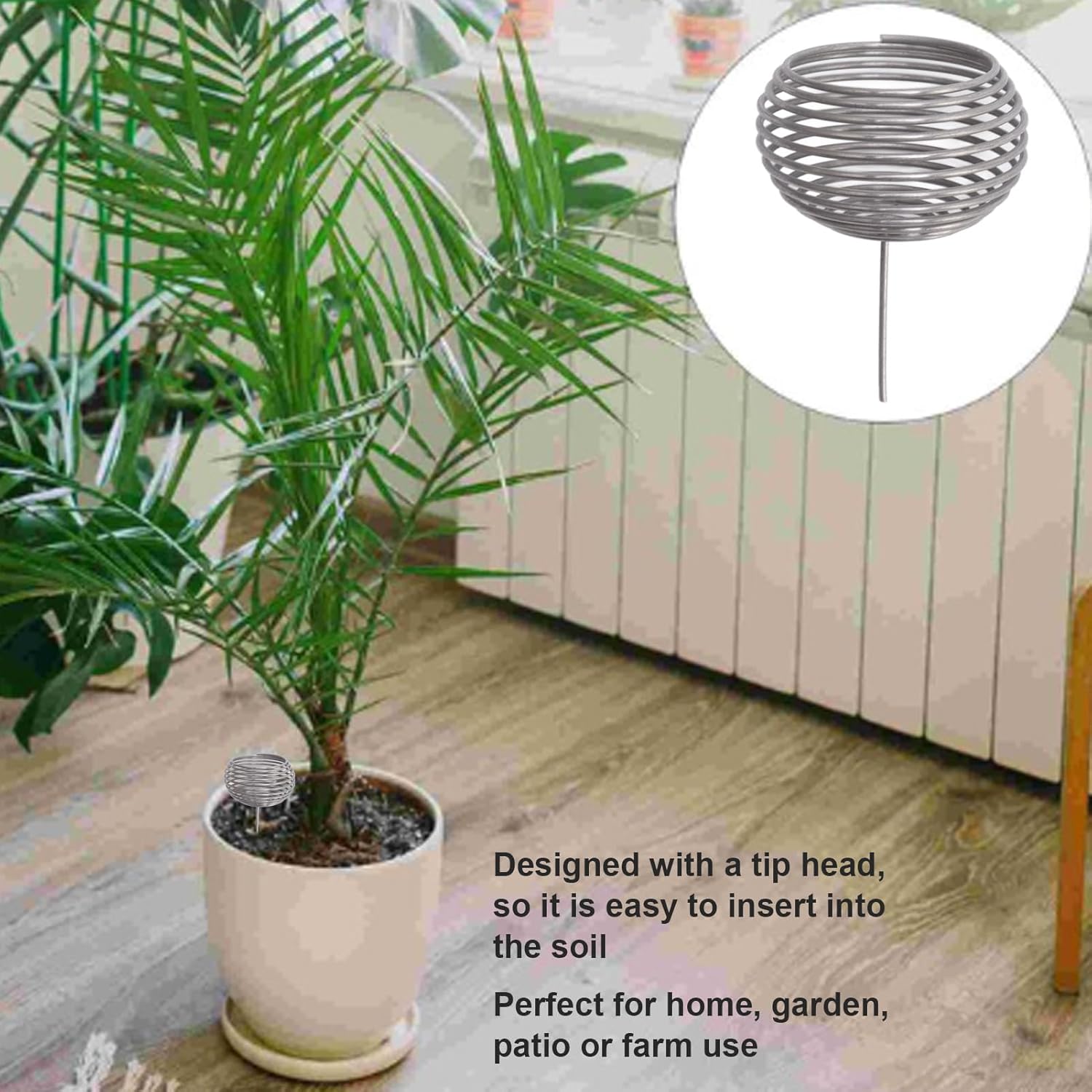 Bonsai Fertilizer Basket, 100-Piece Stainless Steel Spherical Nutrition Box, 1.8in Plant Food Container for Succulent Orchid and Garden Plants