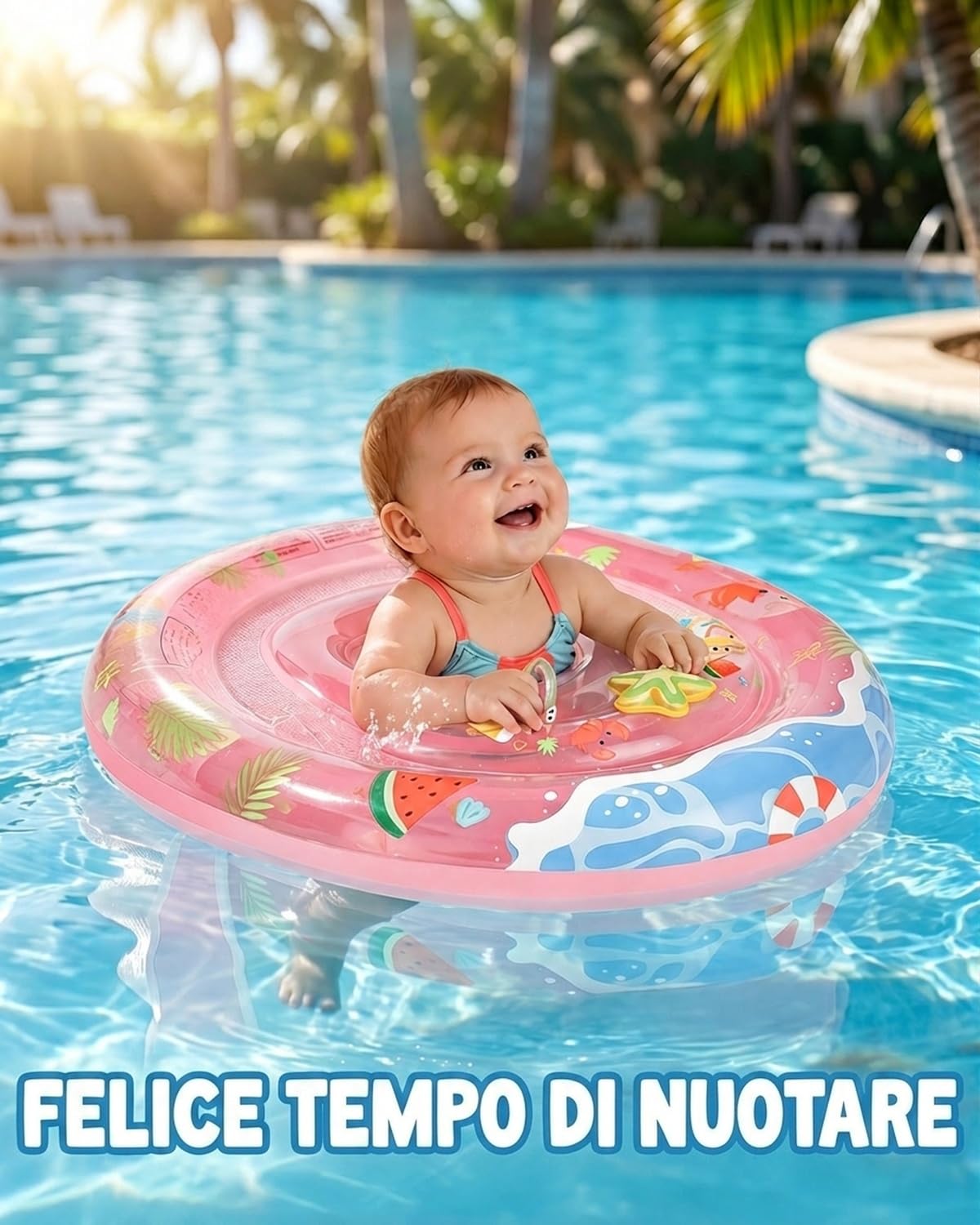 Bouée gonflable pour bébé avec siège, bouée gonflable de piscine pour enfants
