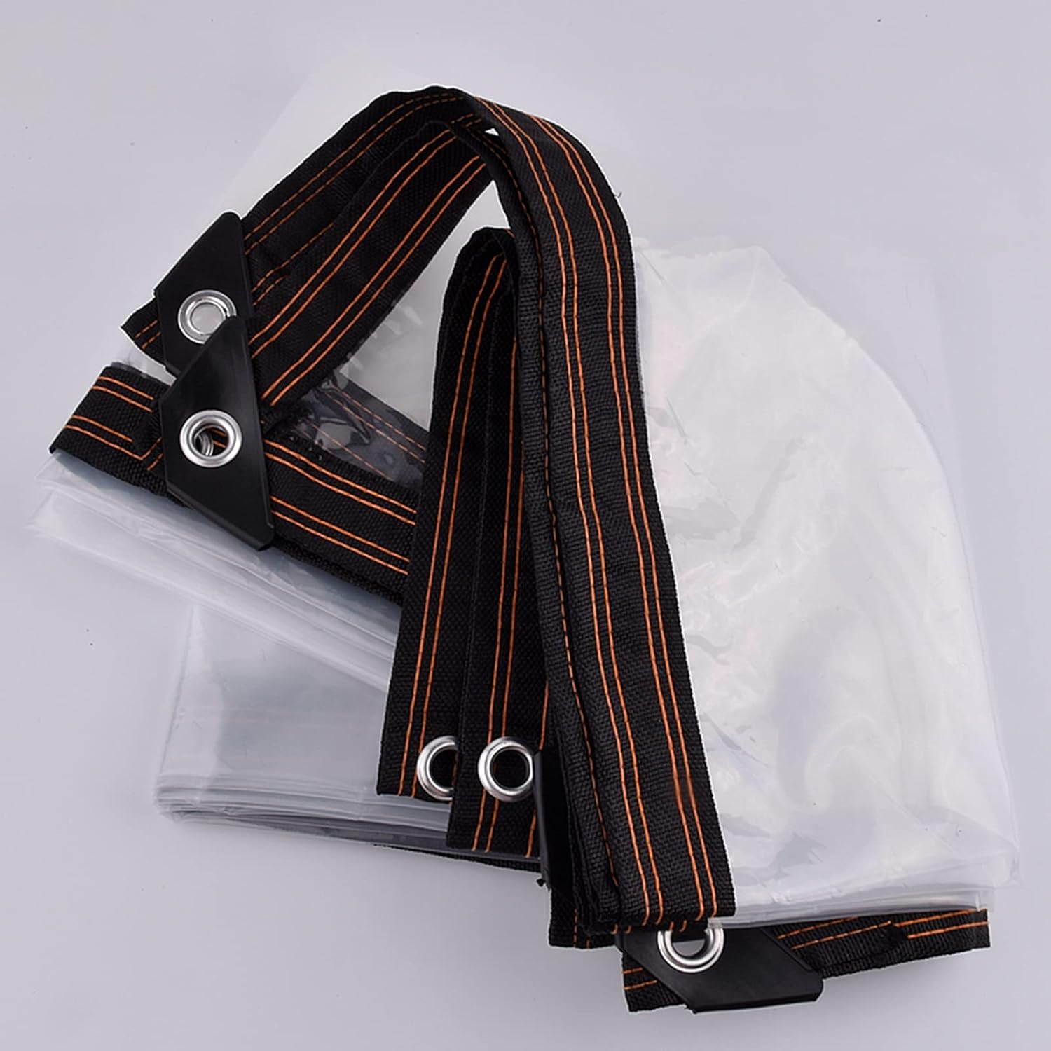 Waterproof Clear Tarpaulin Garden Tarp Sheet Film Cloth PE Heavy Duty Anti Freezing Windproof Plant Insulation Canopy Cover for Greenhouse(2x2m)