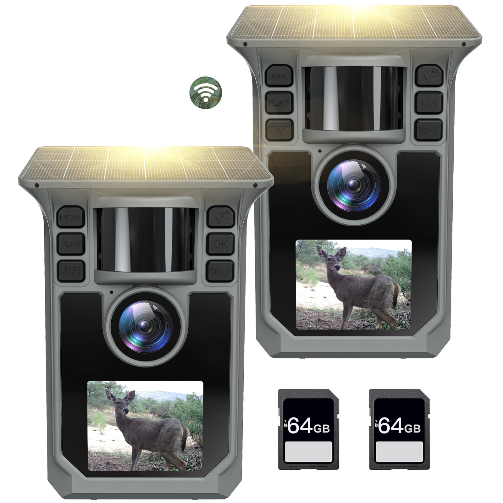 FRKTCAM Solar Trail Camera 2-Pack