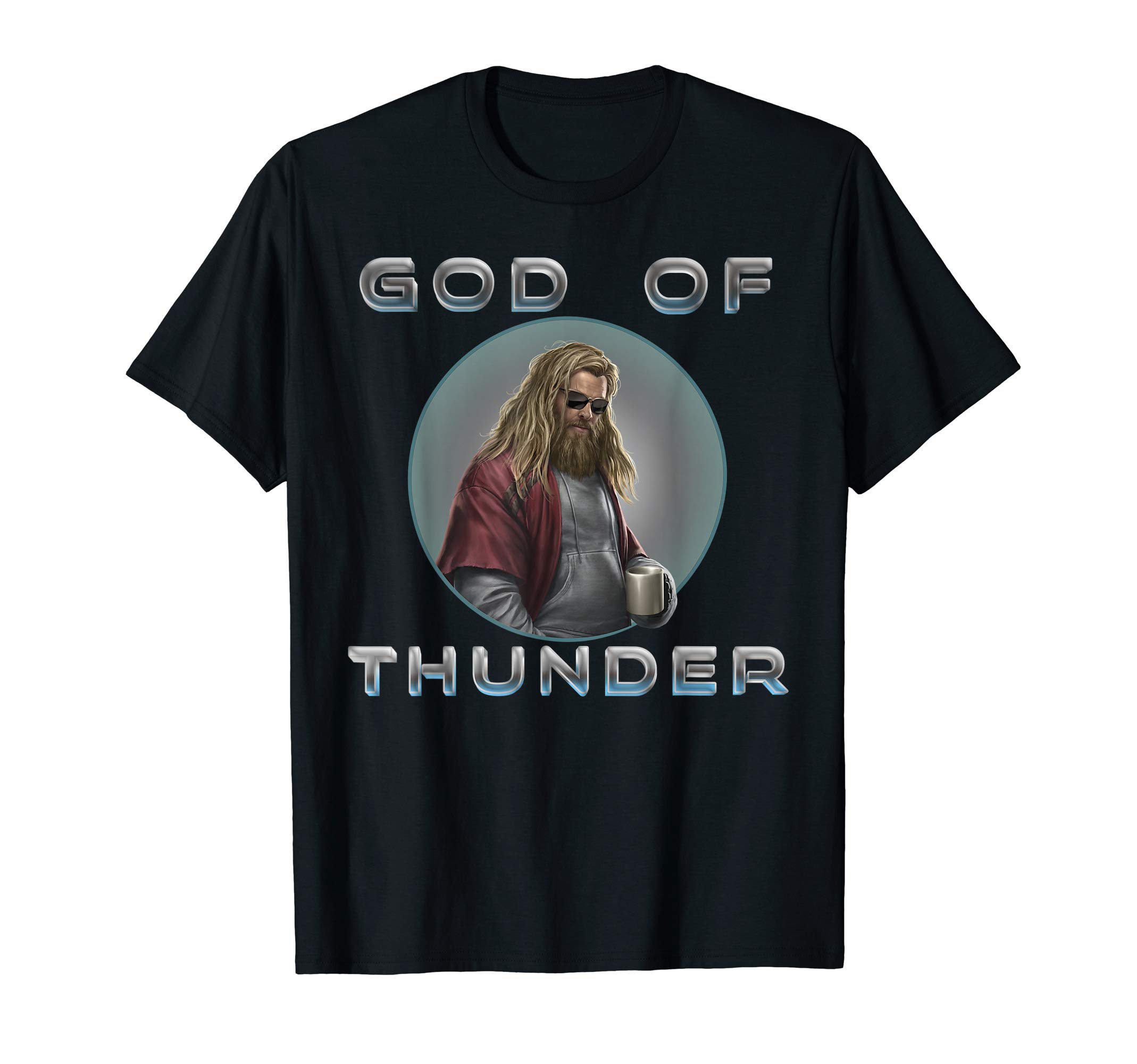 MarvelAvengers: Endgame Thor God Of Thunder Circle Portrait T-ShirtOEKO-TEX STANDARD 100