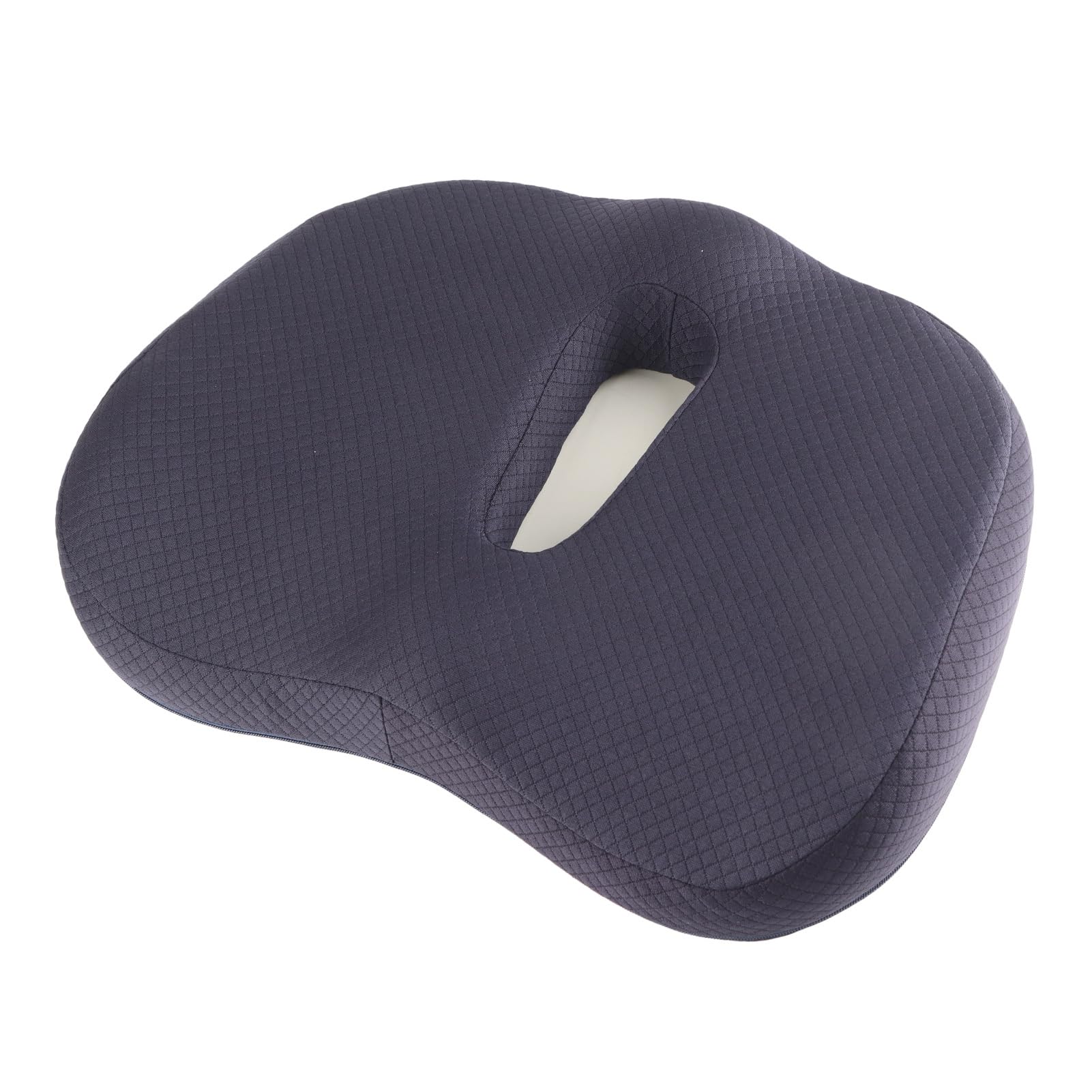 Cuscino per seduta in memory foam per una circolazione ottimale, traspirante e confortevole, forma ovale spessa, cuscino ergonomico per rilassamento di fianchi e gambe