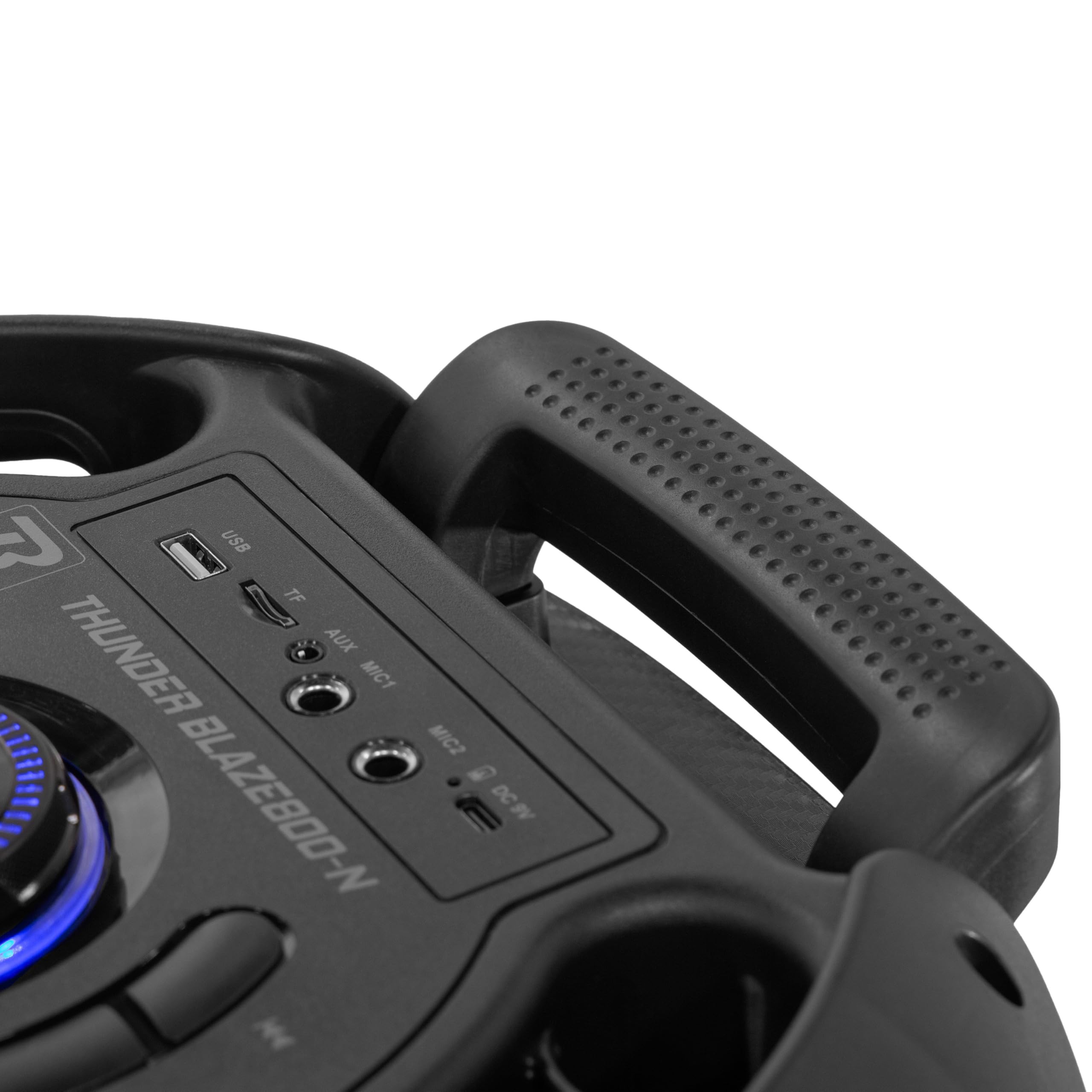 BoomTone DJ Thunder Blaze 800-N Enceinte Active Portable 800W avec Effets Lumineux, Bluetooth 5.0, Lecteur USB/SD, Micro Inclus, Batterie Rechargeable, Idéale DJ, Fêtes, Karaoké, Transport Facile