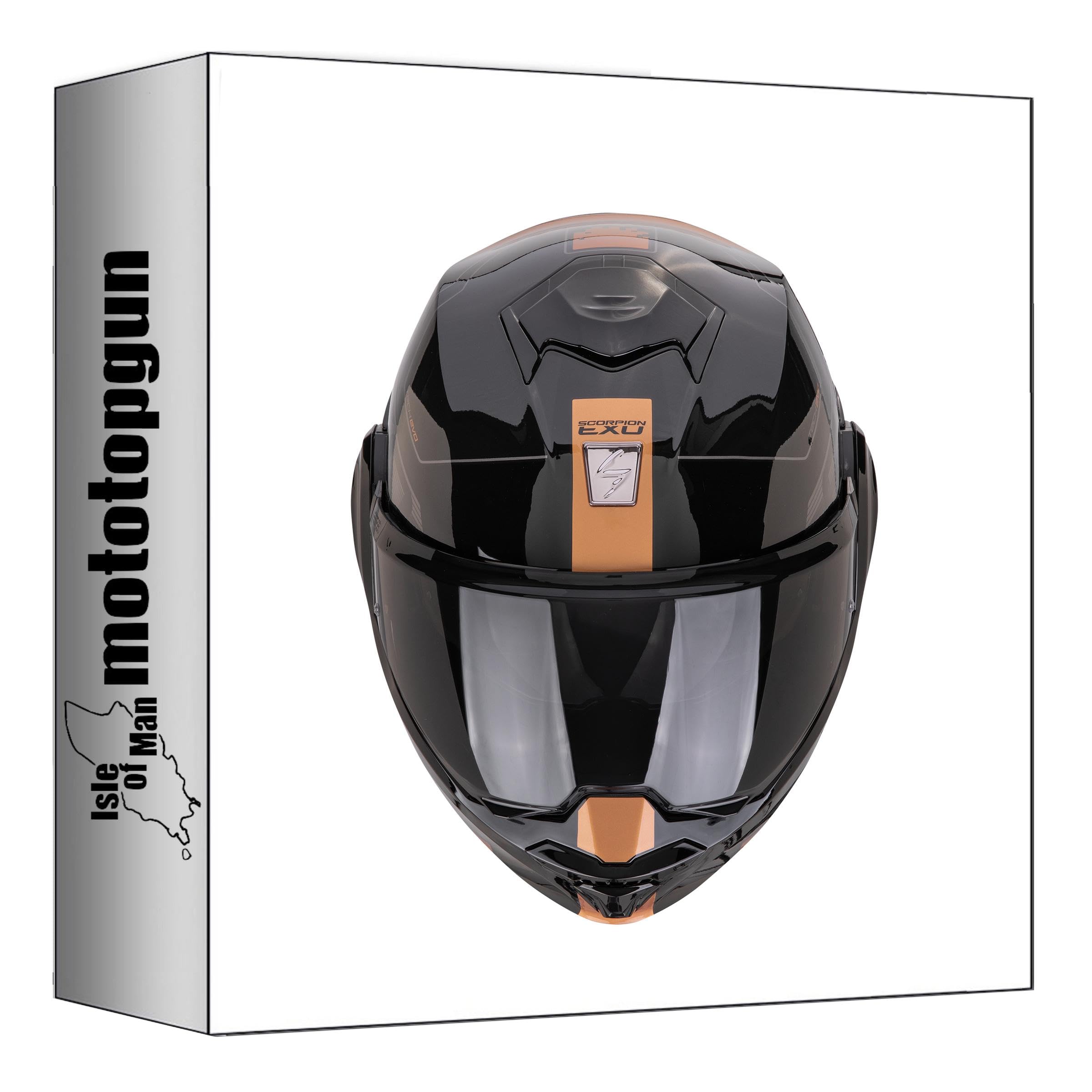 Casque modulable Scorpion Exo-Tech Evo Traveller Noir Cuivre XL