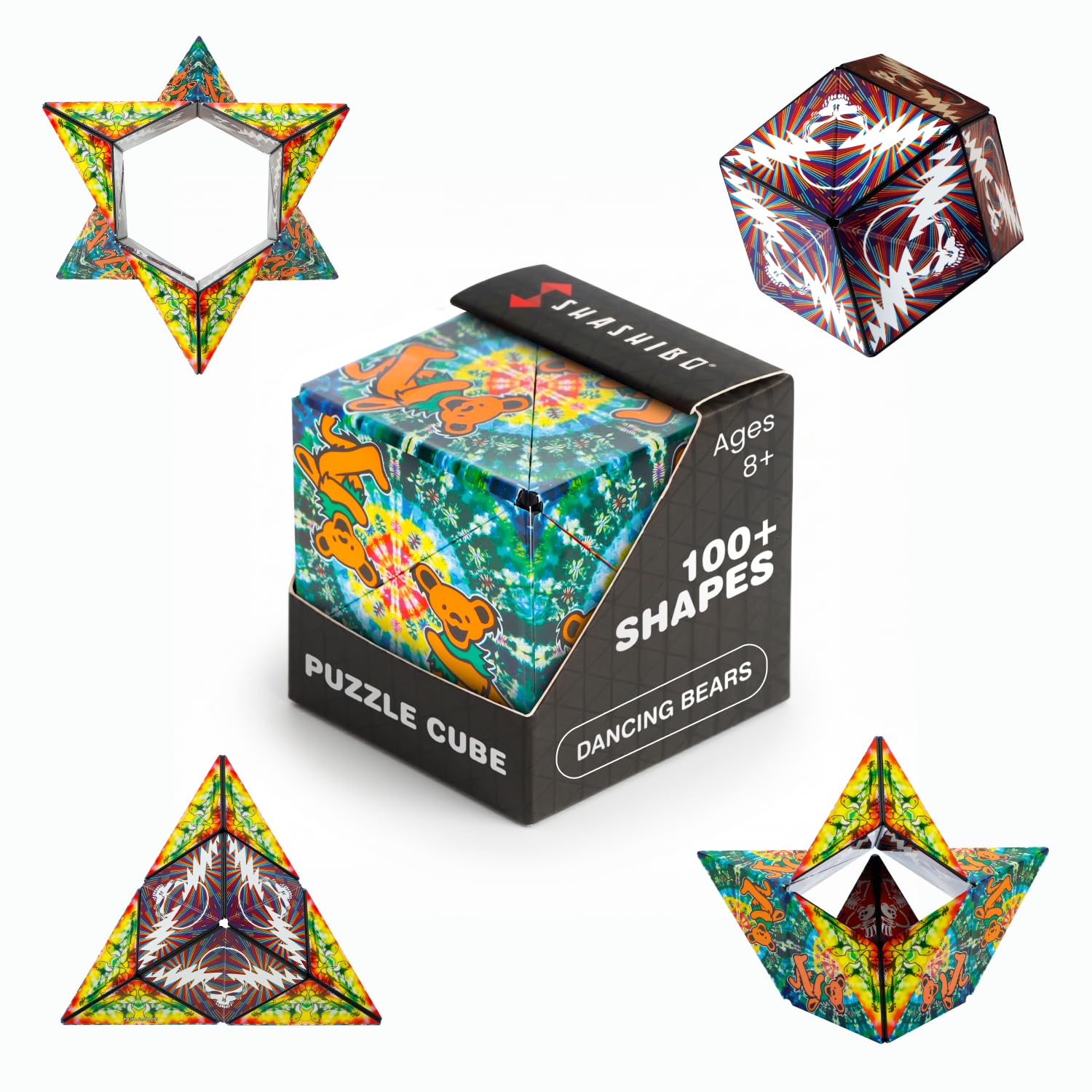 Shashibo Grateful Dead Magnetic Puzzle Cube, Stress Relief Fidget Toy
