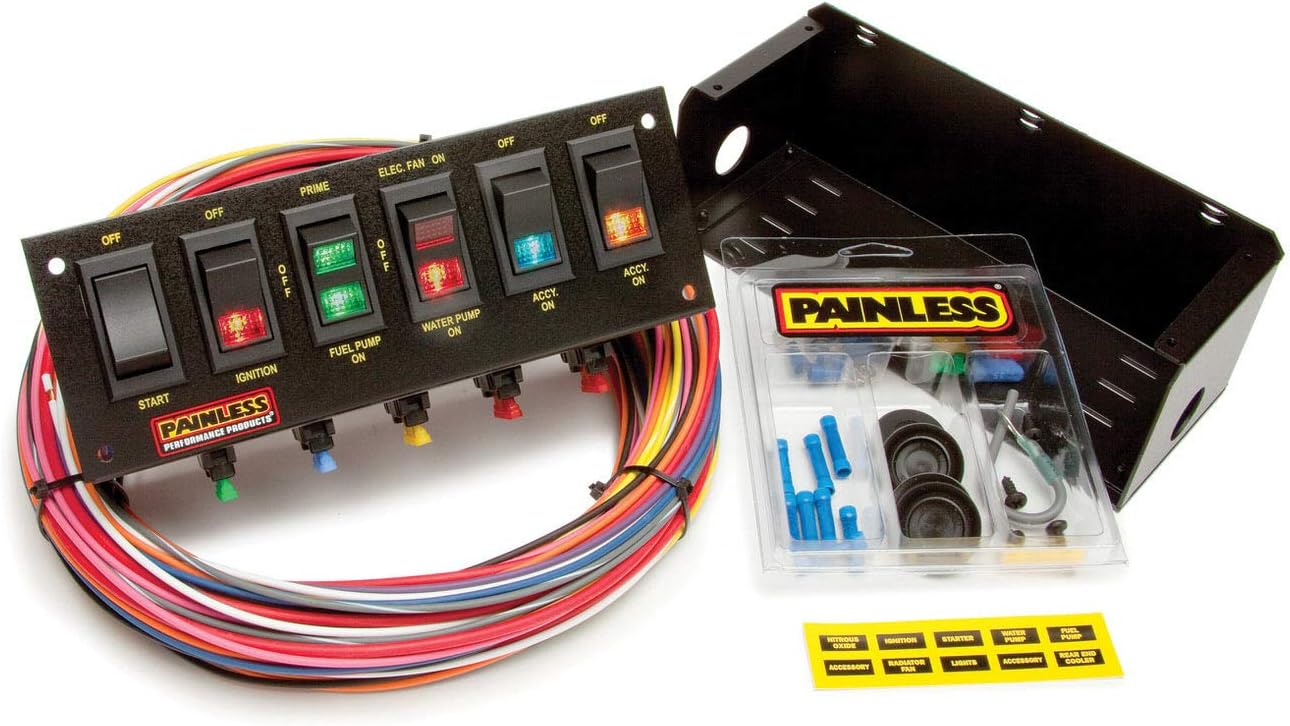 Painless Wiring 50302 Race Car 6 Switch Panel