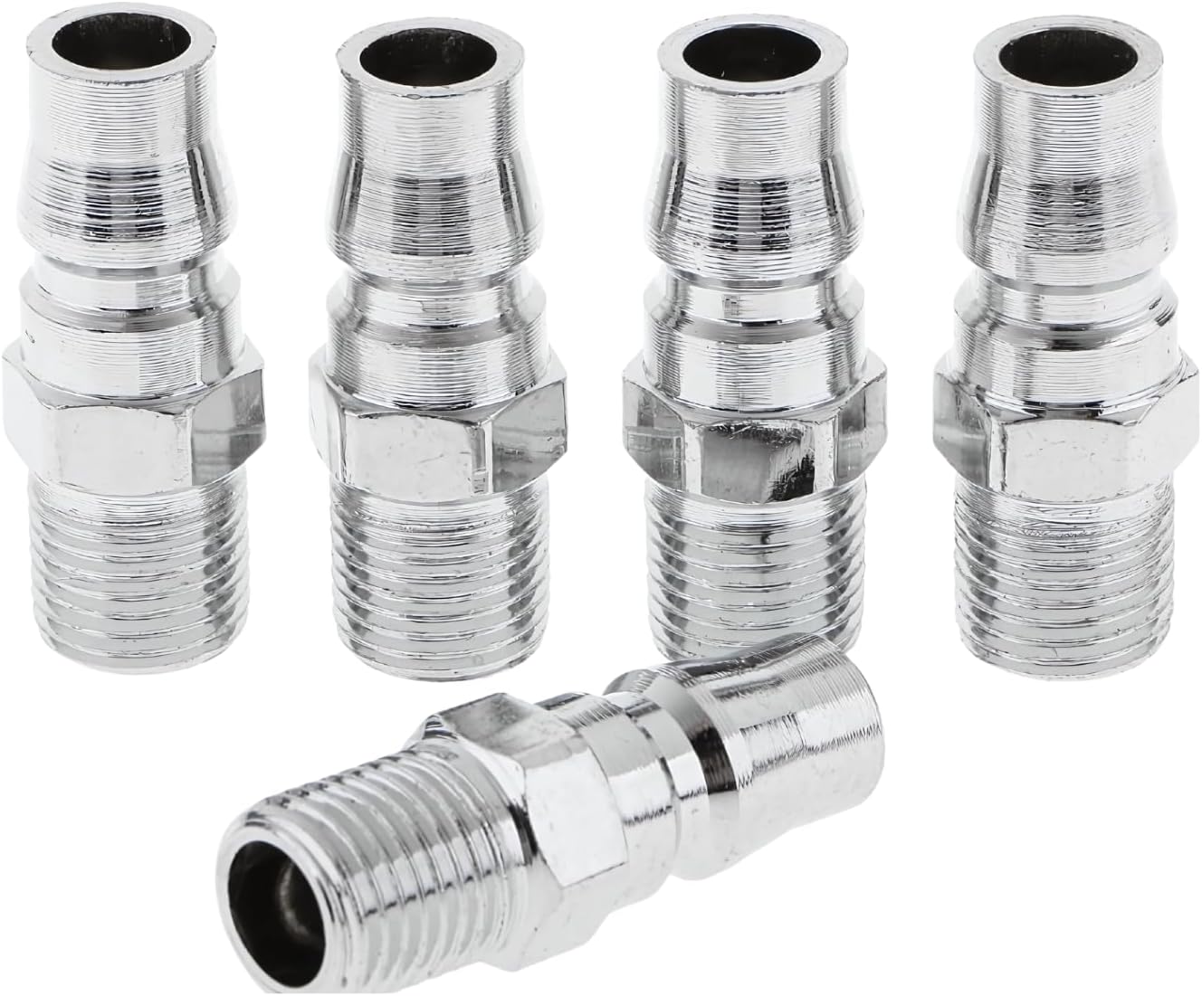 Stainless Steel Imported 5Pcs Quick Release Coupler Connector Air Line Hose Coupling Compressor PM20