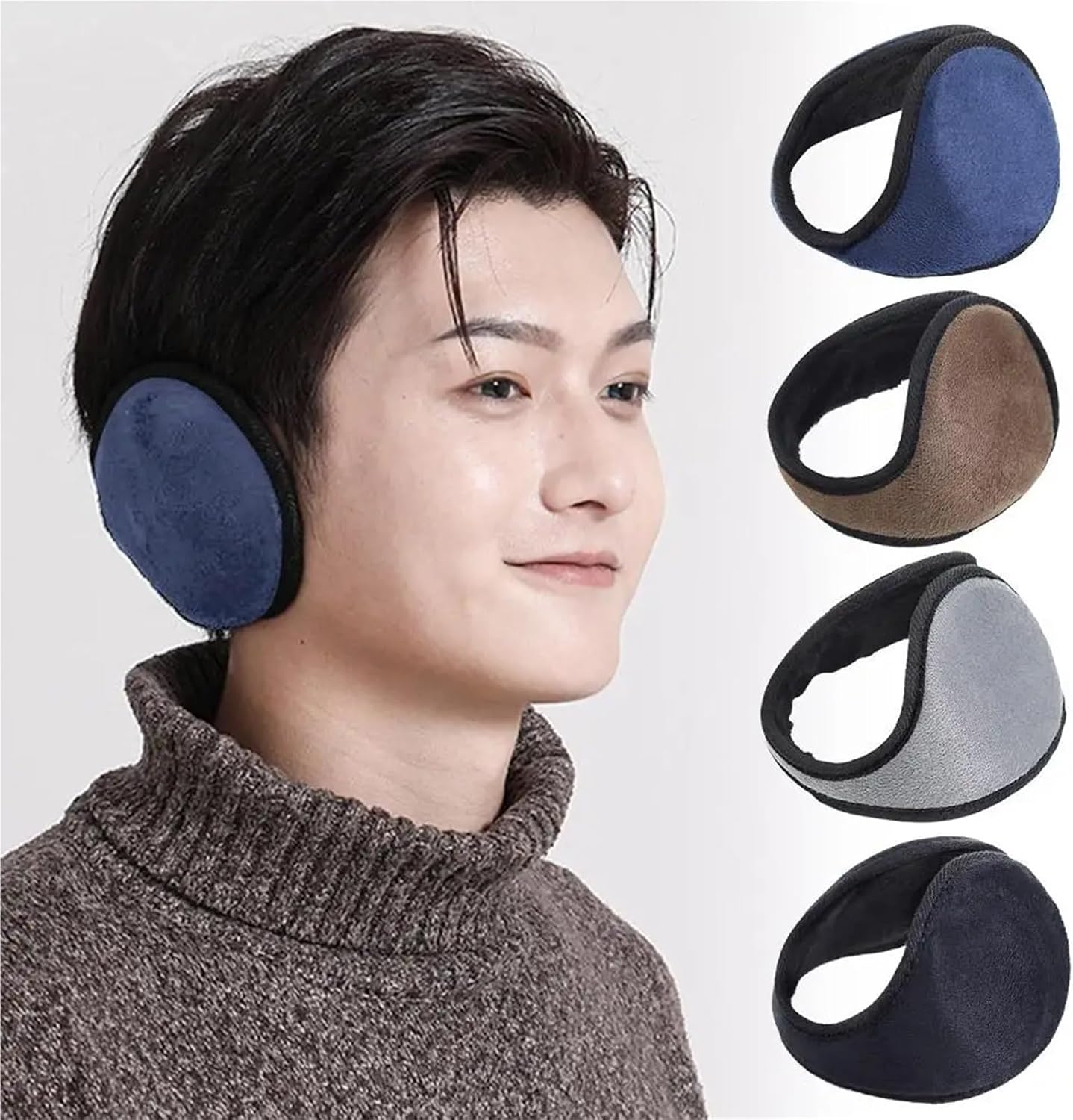 Earmuffs 5 PCS Cold Weather Soft Plush Ear Warmer Thicken Cover Outdoor Cycling Ski Protector