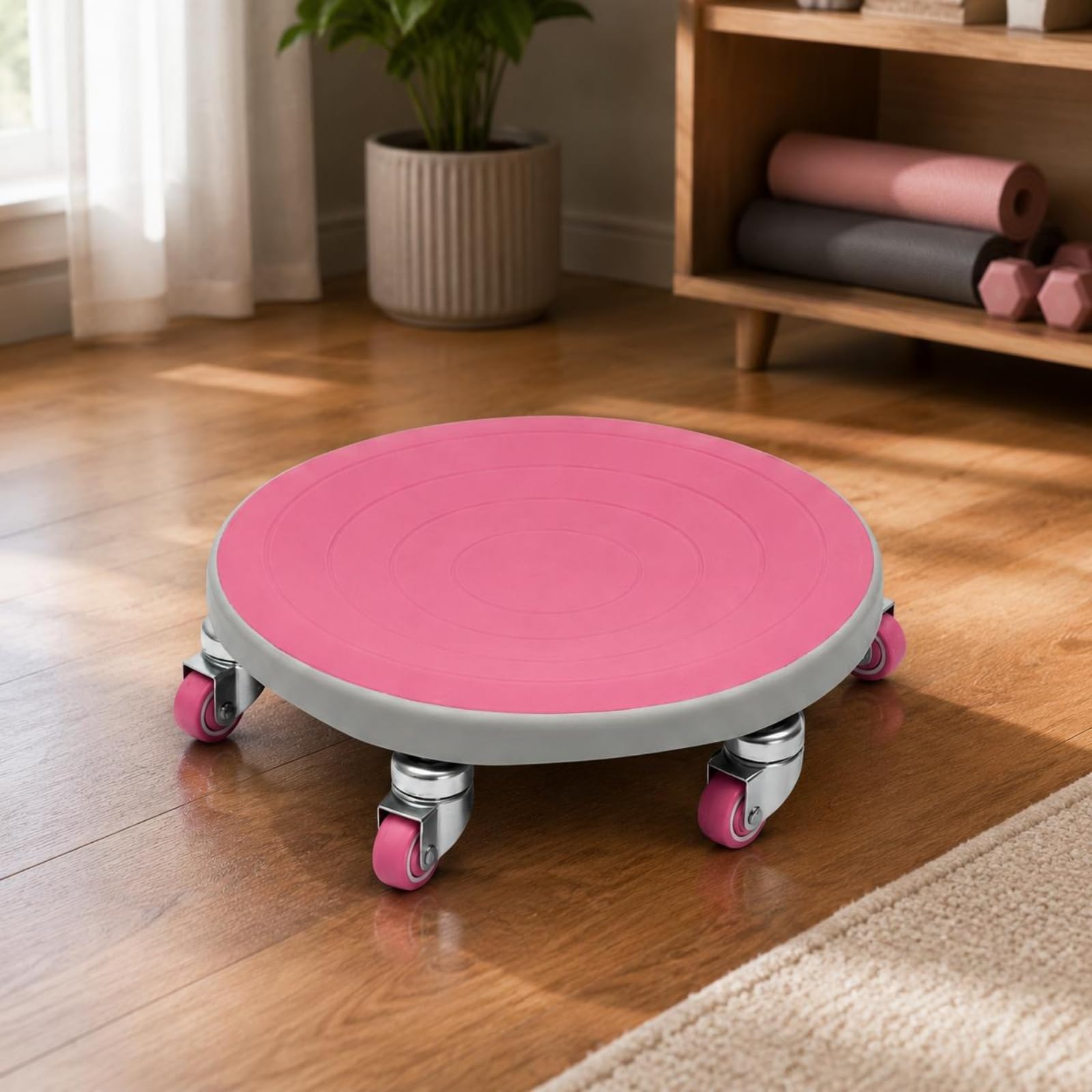 Disco Deslizante de Núcleo Rueda de Ejercicio Entrenador Abdominal Deslizante con Diseño Concéntrico y Base Estable de Apto para Fortalecimiento en Casa Gimnasio Salón
