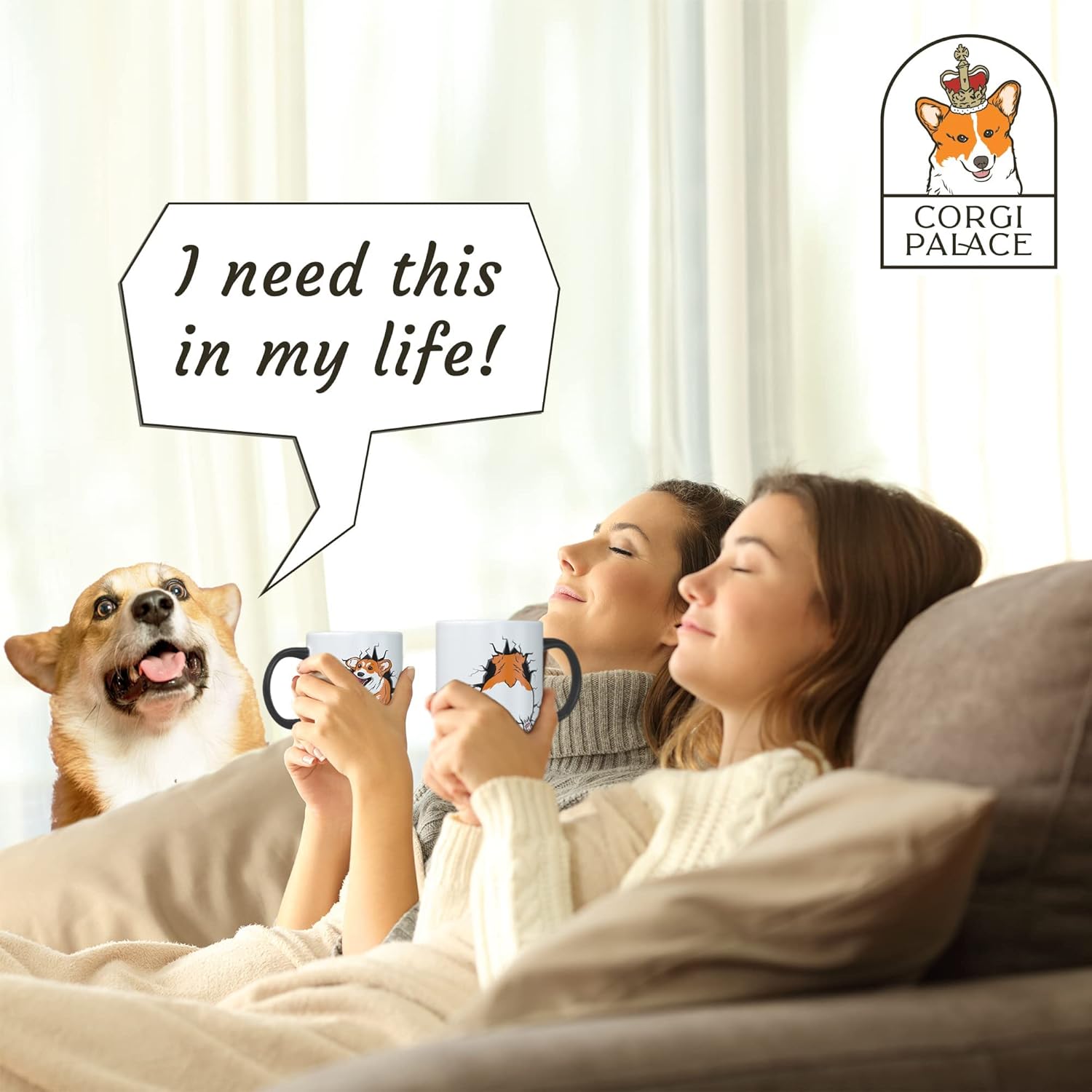 Corgi Derp! Color Changing Mug, Funniest Corgi Coffee Mug Ever, Best Corgi Gifts for Corgi Lovers, Corgi Butt with Corgi Mug, Funny Corgi Gifts for Coffee Lovers - Image 5