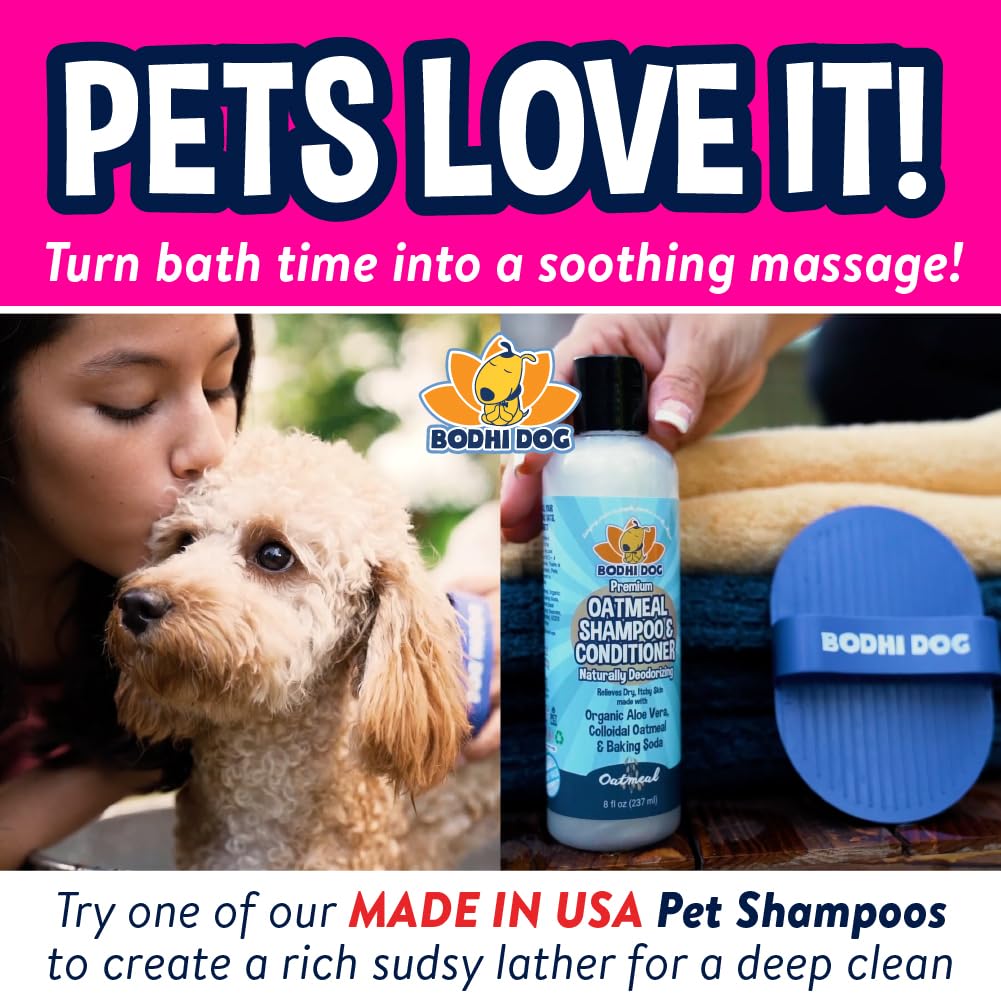 Bodhi Dog Shampoo Brush - Pet Grooming & Bath Supplies for Cats and Dog Bath Brush for Long & Short Hair - Premium Scrubber for Shower, Bathing & Massage - (One Pack, Pink) - image 6