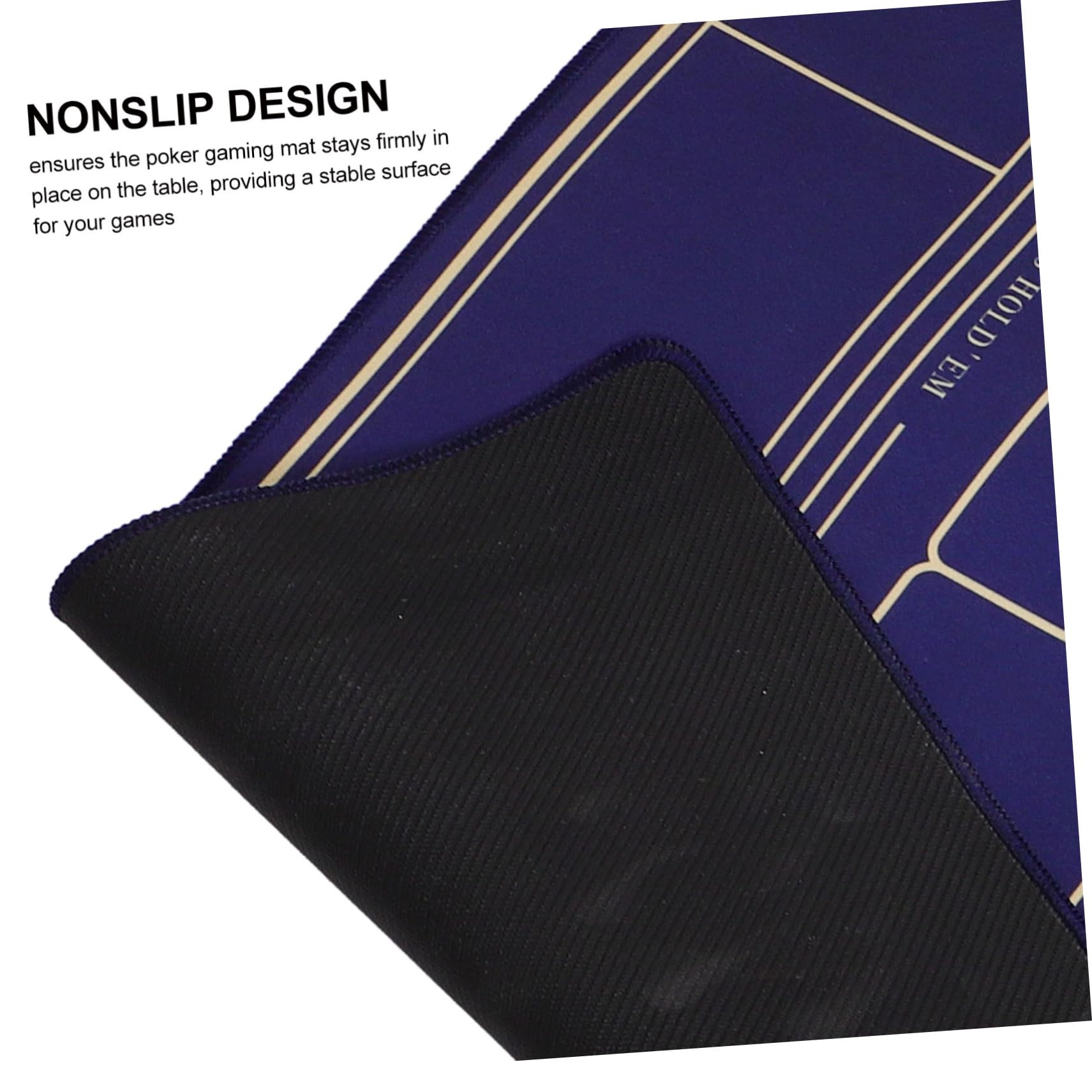 Genérico Tapete De Póker Antideslizante para Mesa De Juego Profesional 40x80 Cm Azul Superficie Estable Diseño Versátil Adecuado para Póker y Juegos De Mesa De