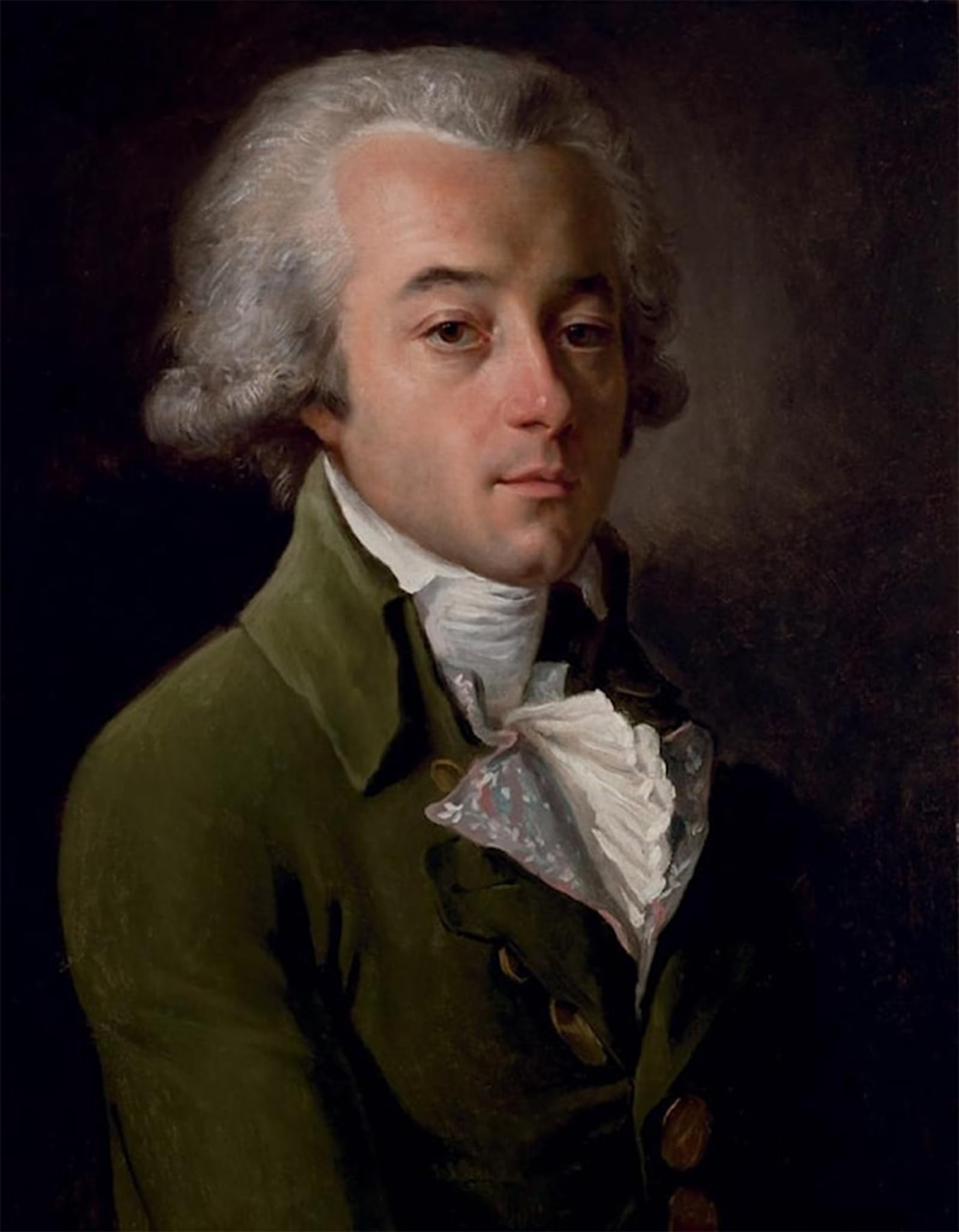 ARTXLXXBN Famous Print Painting Colorful Art Print Portrait of Monsieur De La Motte by Francois-xavier Fabre Canvas Art Decorations for Home Decor 60x90cm