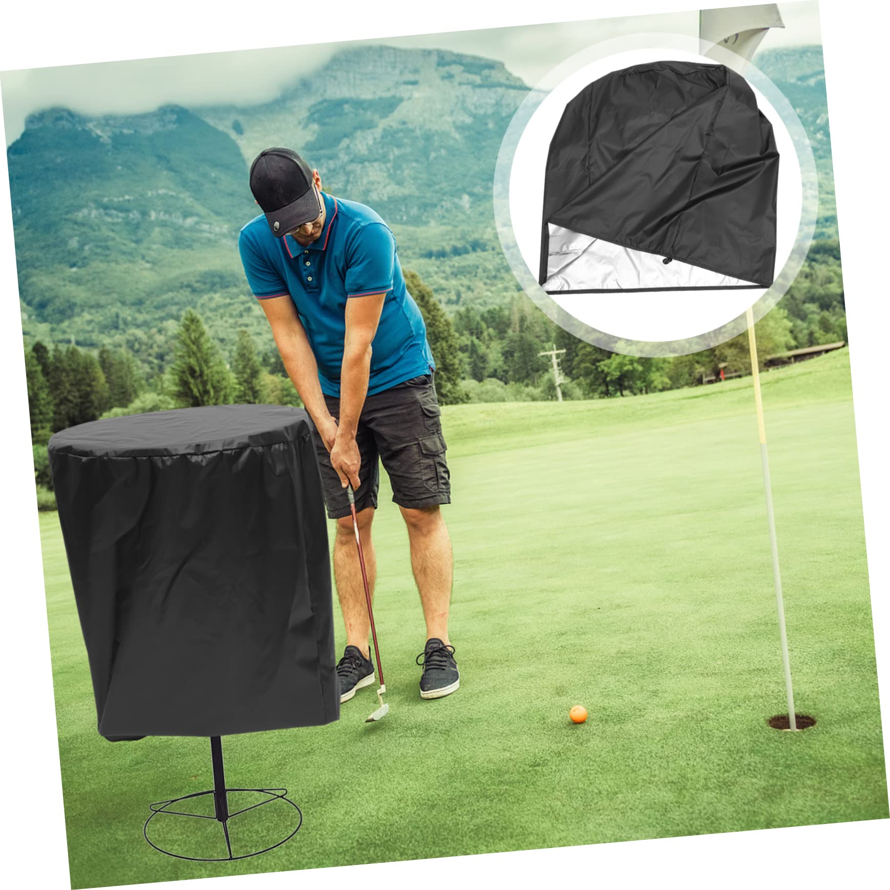 Totority Golf Basket Sleeves Reusable Disc Golfing Cover Easy Drawstring Design