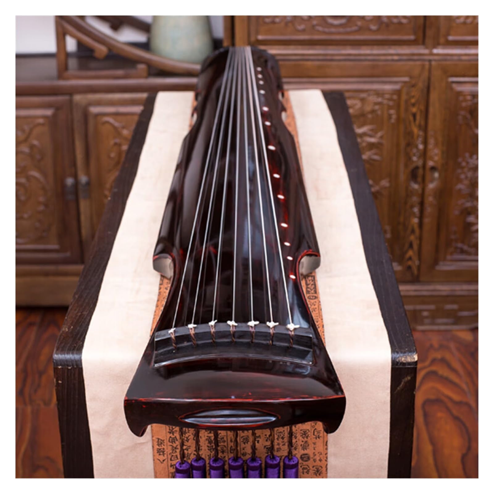 Profesjonalny Instrument Strunowy Guqin Guqin Cytra Siedmiostrunowa Wykonana Z Czystego Lakieru Wykonana Ręcznie W Celu Zapewnienia Profesjonalnego Wykonania