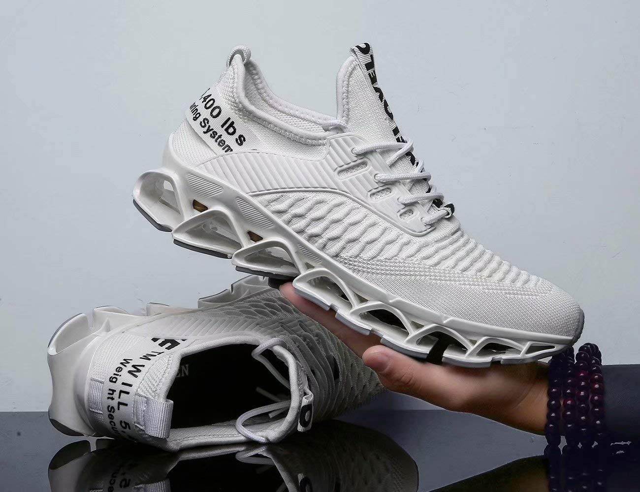 Men's Running Shoes Mesh Athletic Sport Sneakers Gym Fashion Trainers Tennis Casual Walking Zapatos
