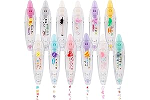 12PCS Decorative Sticker Pens for School Kids, Creative Cartoon Gift Pens, Cute...