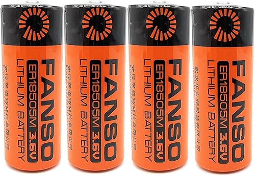 Paquete de 4 baterías de litio ER18505M 3.6V 3500mAh Li-SOIC2, no recargables
