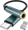 USB C DAC Dongle Amplifier Ultimate Audio Experience USB-C to 3.5mm Audio Adapter CX31993 Chip High Definition Supports 32-bit384kHz Lossless HiFi Compatible with Music Type C Smartphones