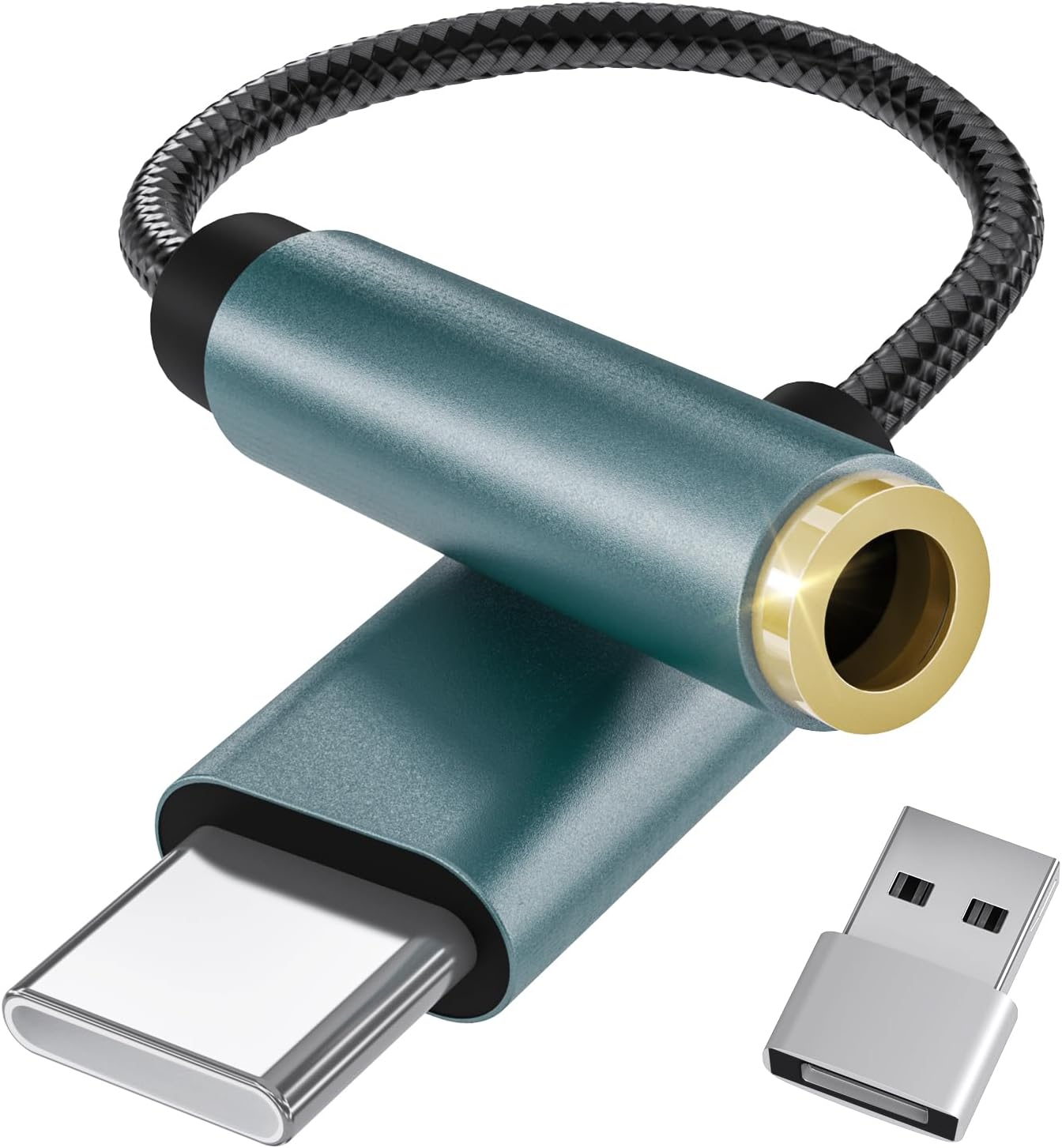 USB-C Audio Adapter, High-Resolution 32-bit/384kHz Lossless HiFi Music, CX31993 Chip, Wide Compatibility with Type C Smartphones, Headphone Adapters