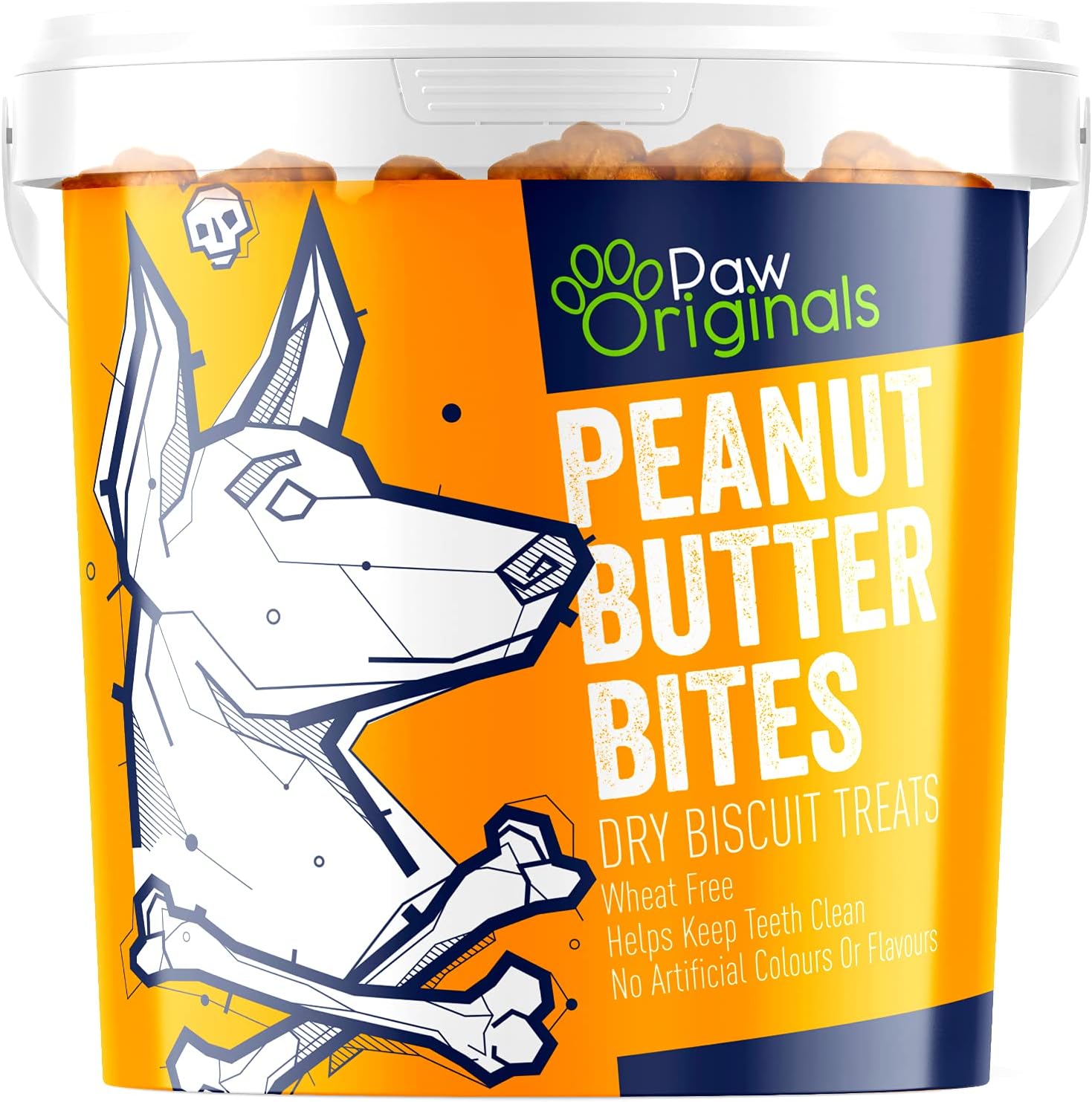 Peanut Butter Dog Treat Biscuits | Delicious Peanut Butter Bite Treats For Dogs & Puppies | Wheat Free & Packed With Vitamins & Minerals | Helps Keep Teeth Clean | Great For Reward, Training