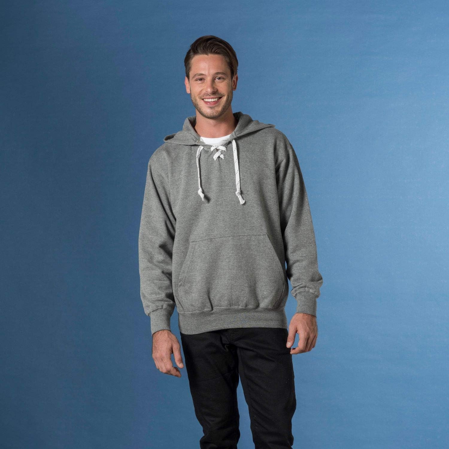 hockey lace sweatshirt
