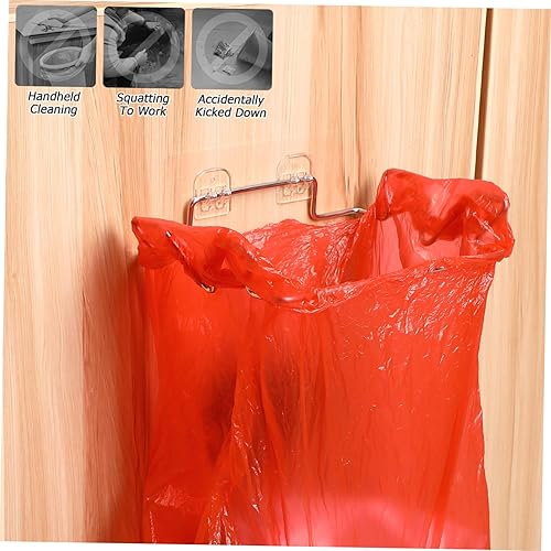 Miniatura 7 de 2 juegos de basurero de acero inoxidable multifuncional para armarios de cocina, almacenamiento de ahorro de espacio para lavanderías, despensas,