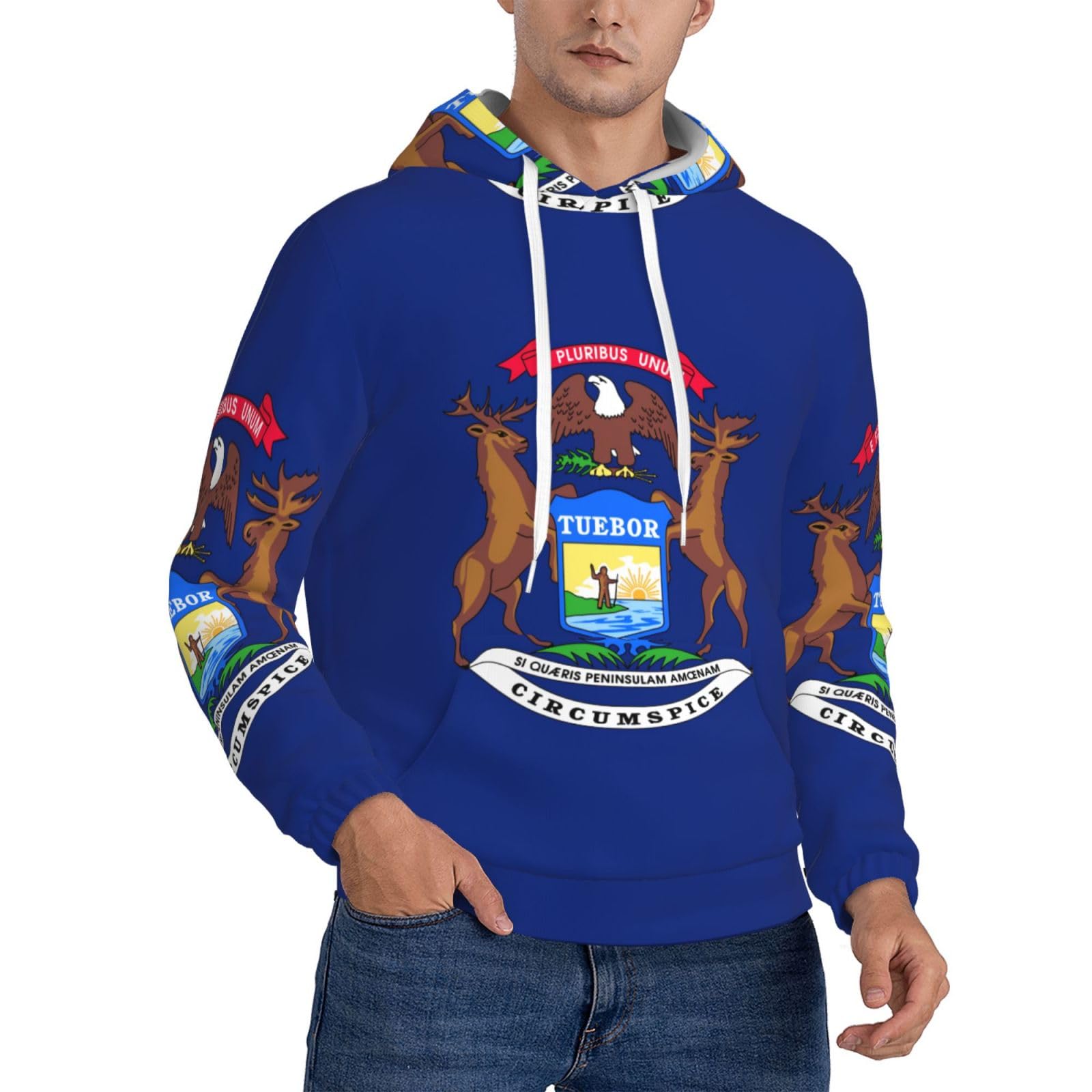 Pull Michigan homme pour journées fraîches et mi-saison décontractée - 8