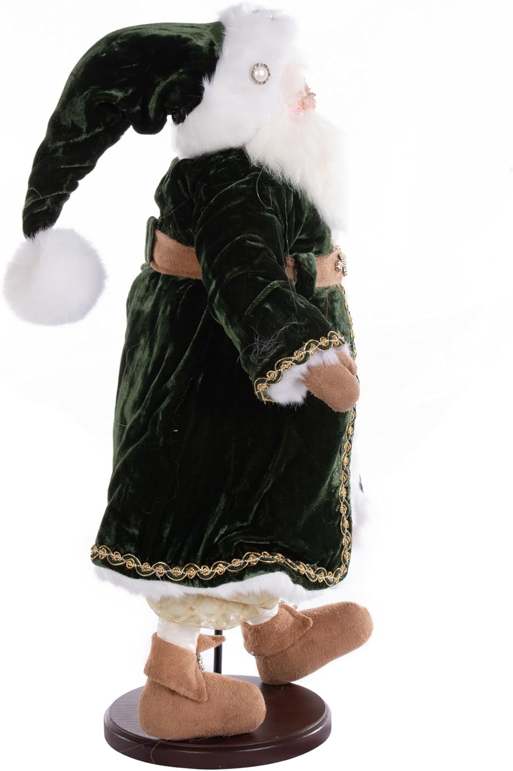 Vickerman 19" Silent Night Collection Santa Doll with Stand