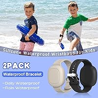 Vista 3 de Paquete de 2 soportes de pulsera Tile Mate - Funda de silicona suave impermeable para niñosadolescentesancianos