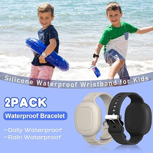 Miniatura 3 de Paquete de 2 soportes de pulsera Tile Mate - Funda de silicona suave impermeable para niñosadolescentesancianos