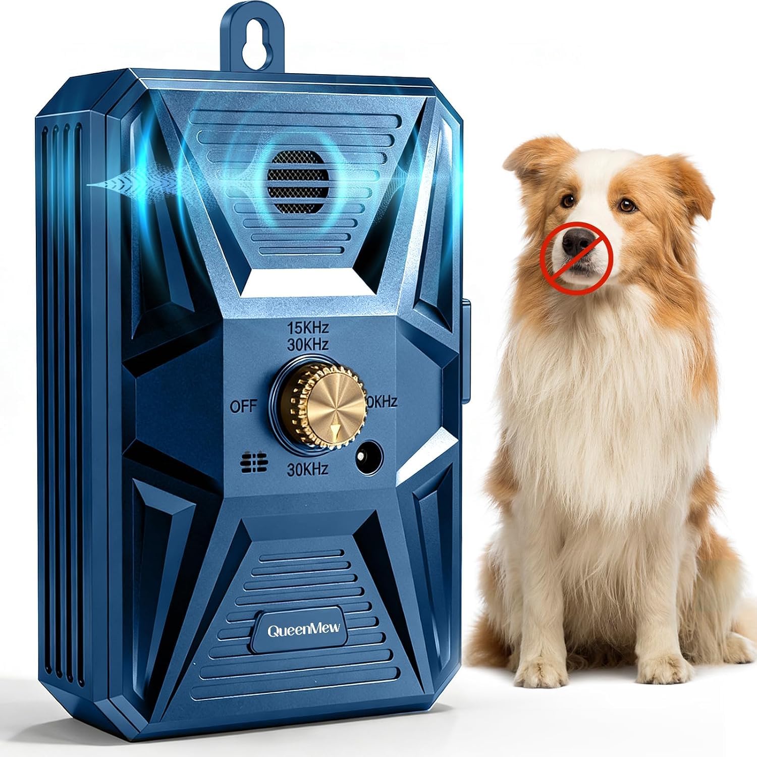 Anti Bell Gerät Hunde, 3 Modi Antibell Ultraschall Gerät, 33 Fuß Stopp Hundebell Gerät, IPX4 wasserdichtes Antibell für Hunde für das Training Großer Kleiner Hunde im Freien und Innenbereich